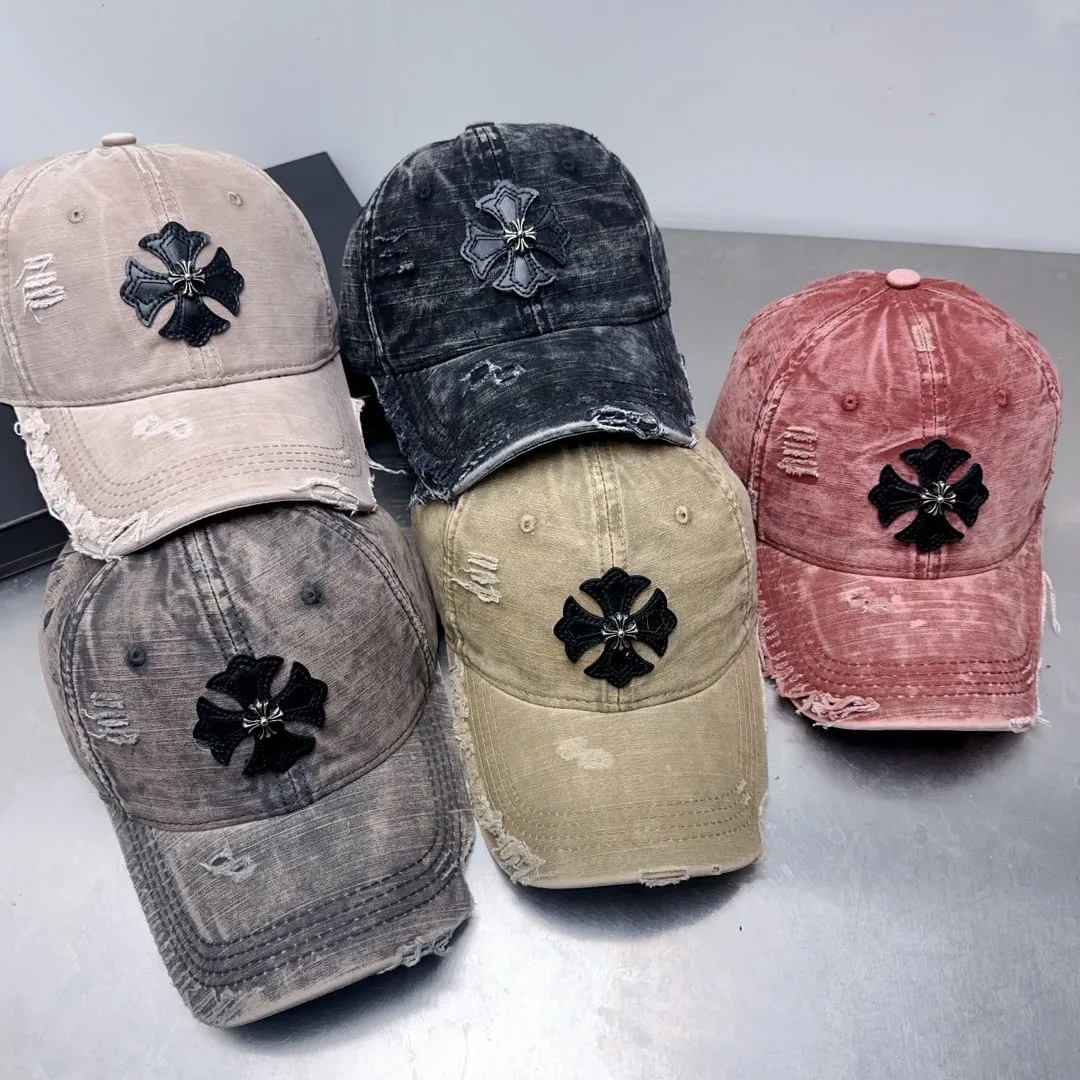 Welcome to inquire, Crow heart distressed hole baseball cap